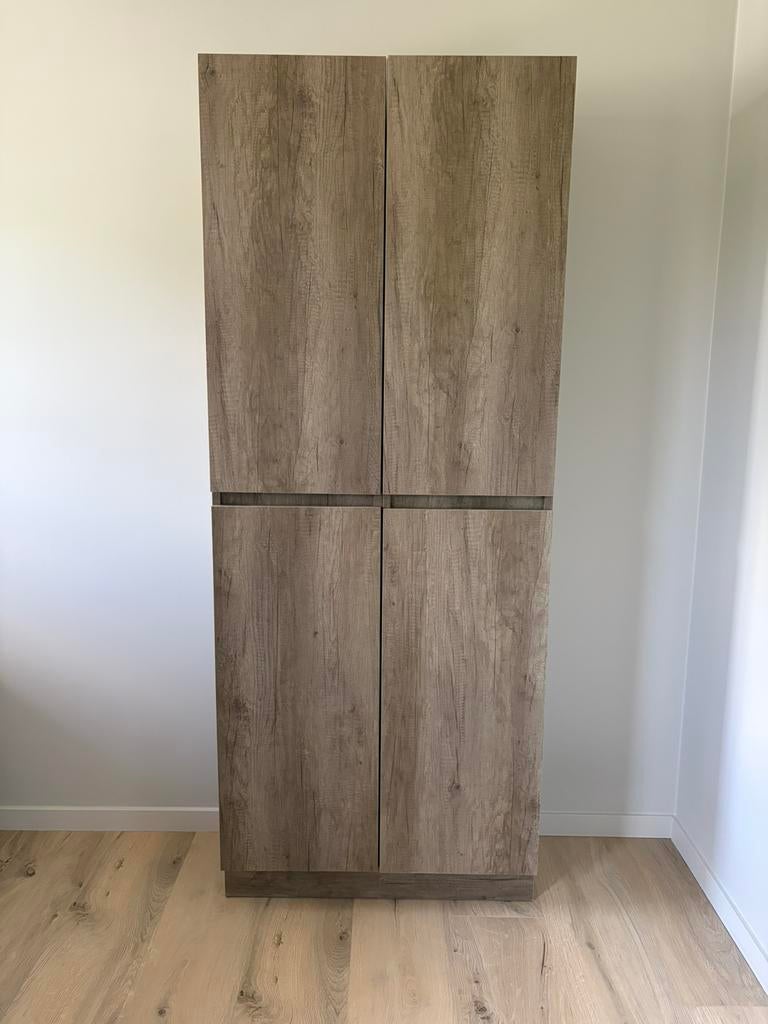 Kolomkast met 2 deuren (2 stuks), Ophalen, (Half)hoge kast, Gebruikt, 200 cm of meer