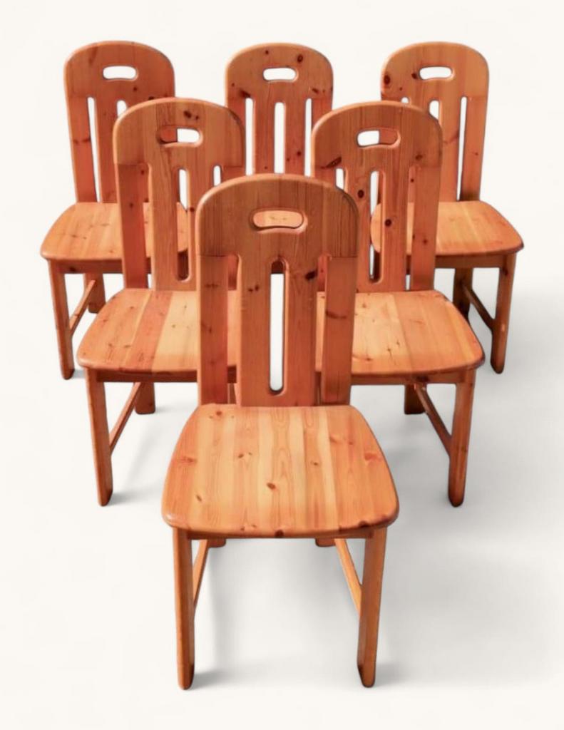 Set van 6 Italiaanse Effezato-designstoelen, Huis en Inrichting, Barkrukken, Ophalen, Zo goed als nieuw