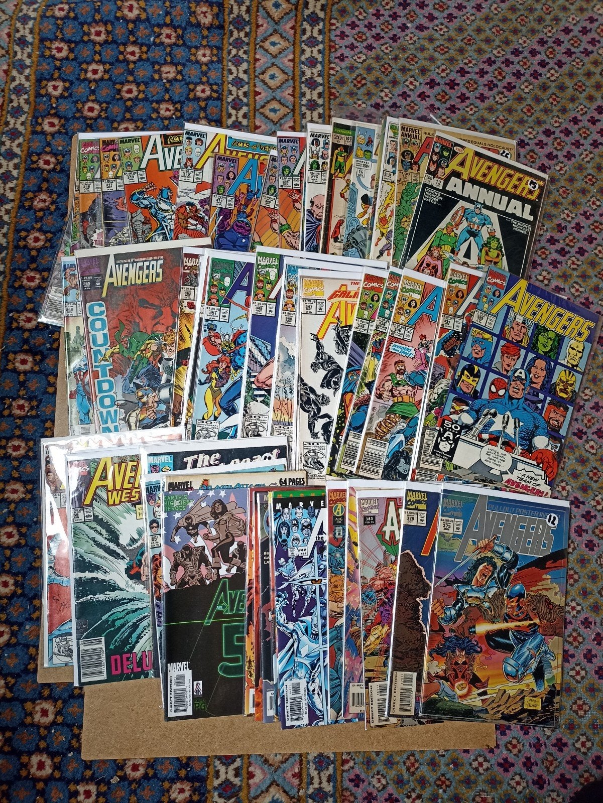 Lot de 56 comics US Avengers - Marvel, Plusieurs comics, Enlèvement, Utilisé, Amérique