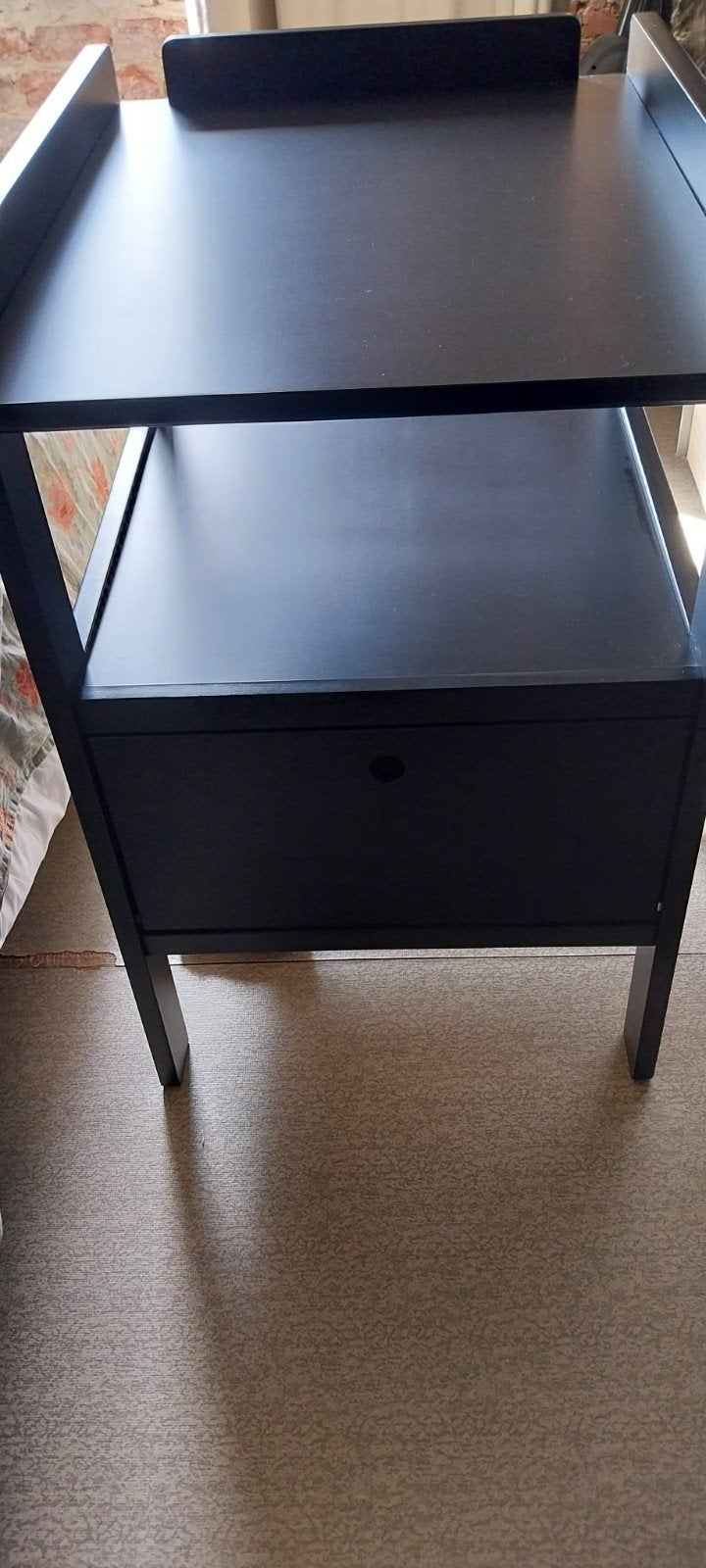 Luiertafel met legplank + ruime lade - Zwart - Merk Pericles, Ophalen