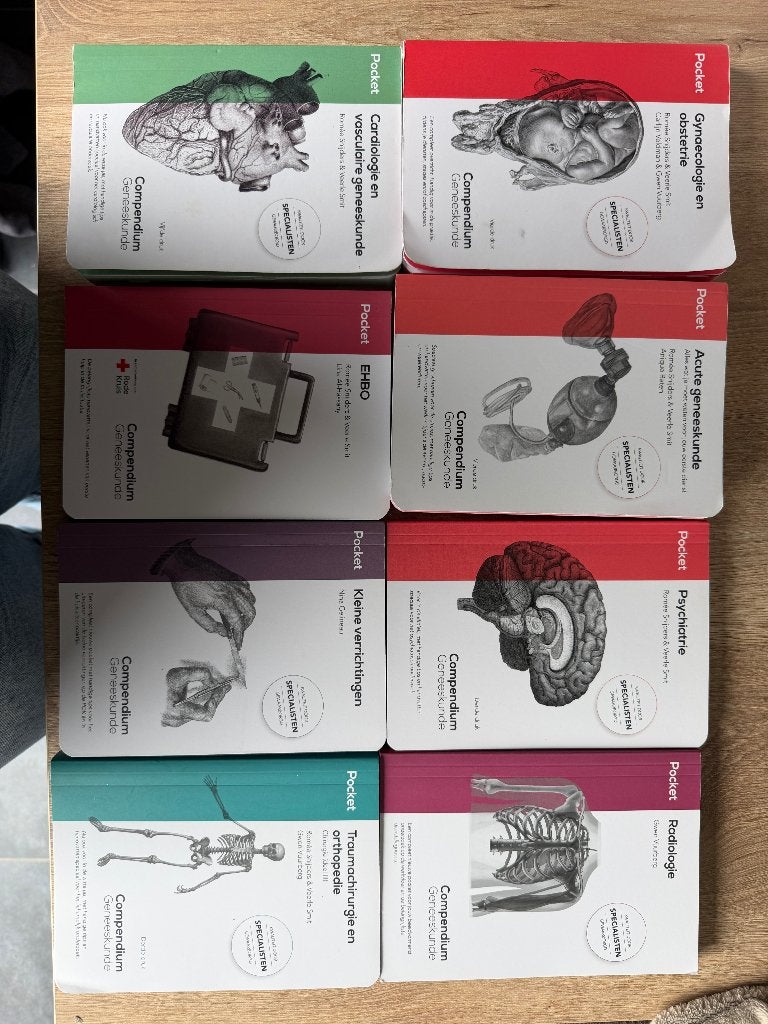 Compendium geneeskunde pockets, Ophalen of Verzenden, Zo goed als nieuw, Overige niveaus