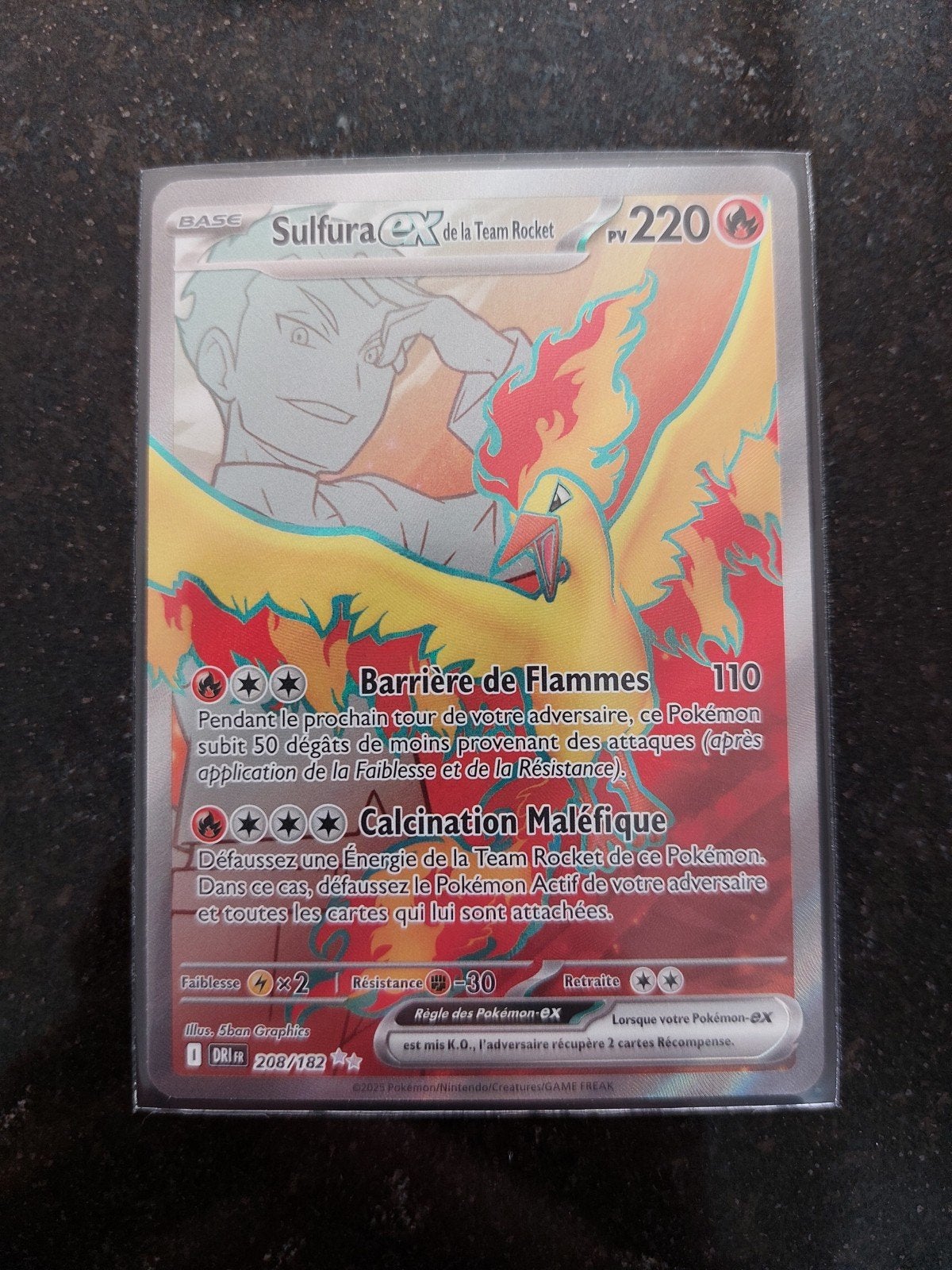 Carte Pokémon/Sulfura Ex de la Team Rocket-208/182-Rivalités, Enlèvement ou Envoi, Neuf, Booster
