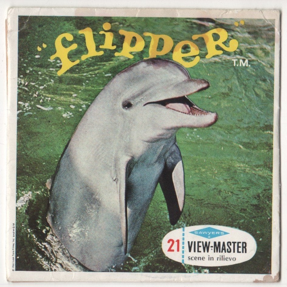 View-master Flipper de dolfijn B 485 NL boekje, Ophalen of Verzenden
