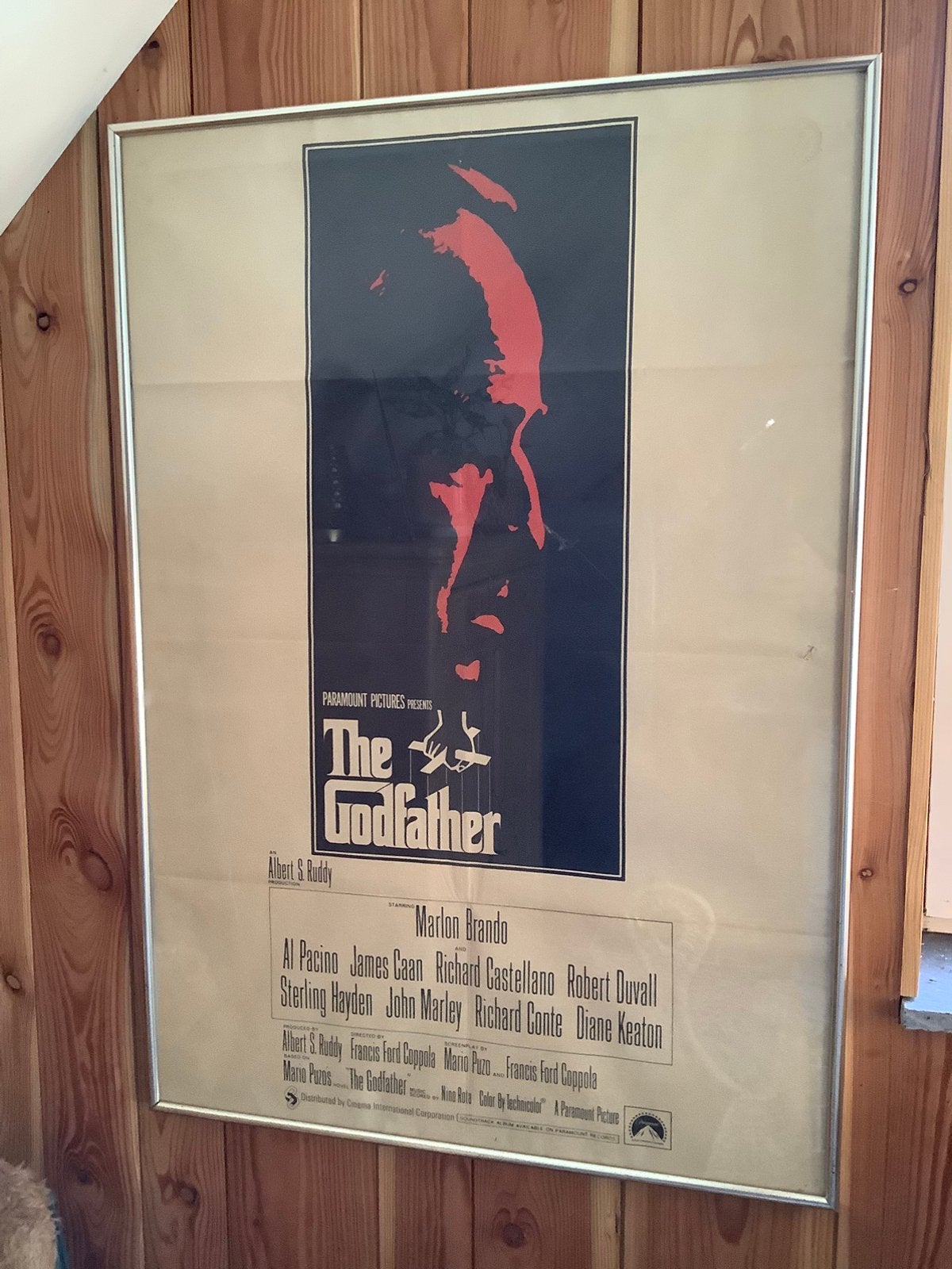 Originele cinema poster the godfather part1  1972, Verzamelen, Ophalen of Verzenden, Zo goed als nieuw