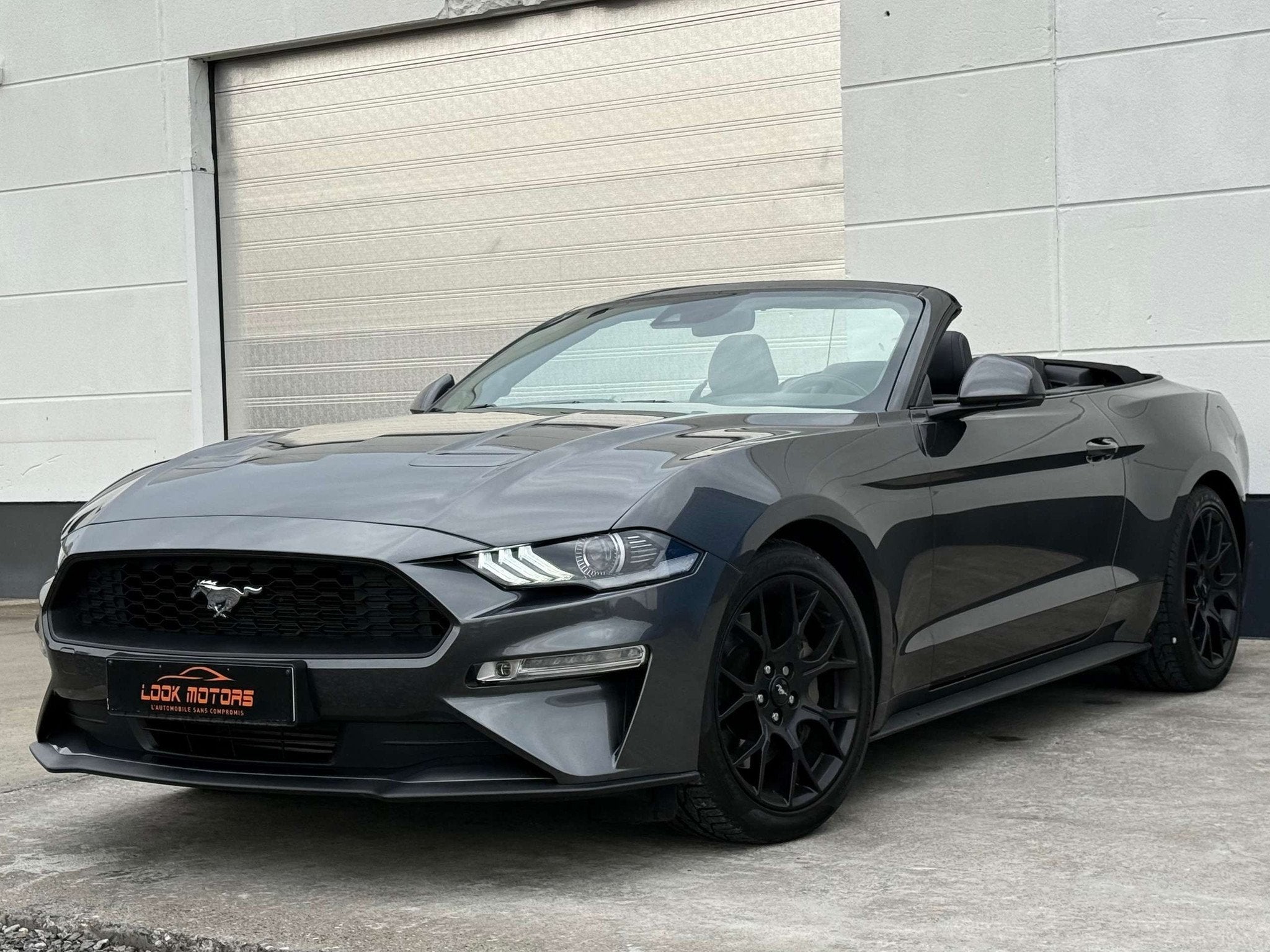 Ford Mustang Convertible 2.3 EcoBoost Automatique 290cv Dist, Cuir, Argent ou Gris, Achat, Euro 6