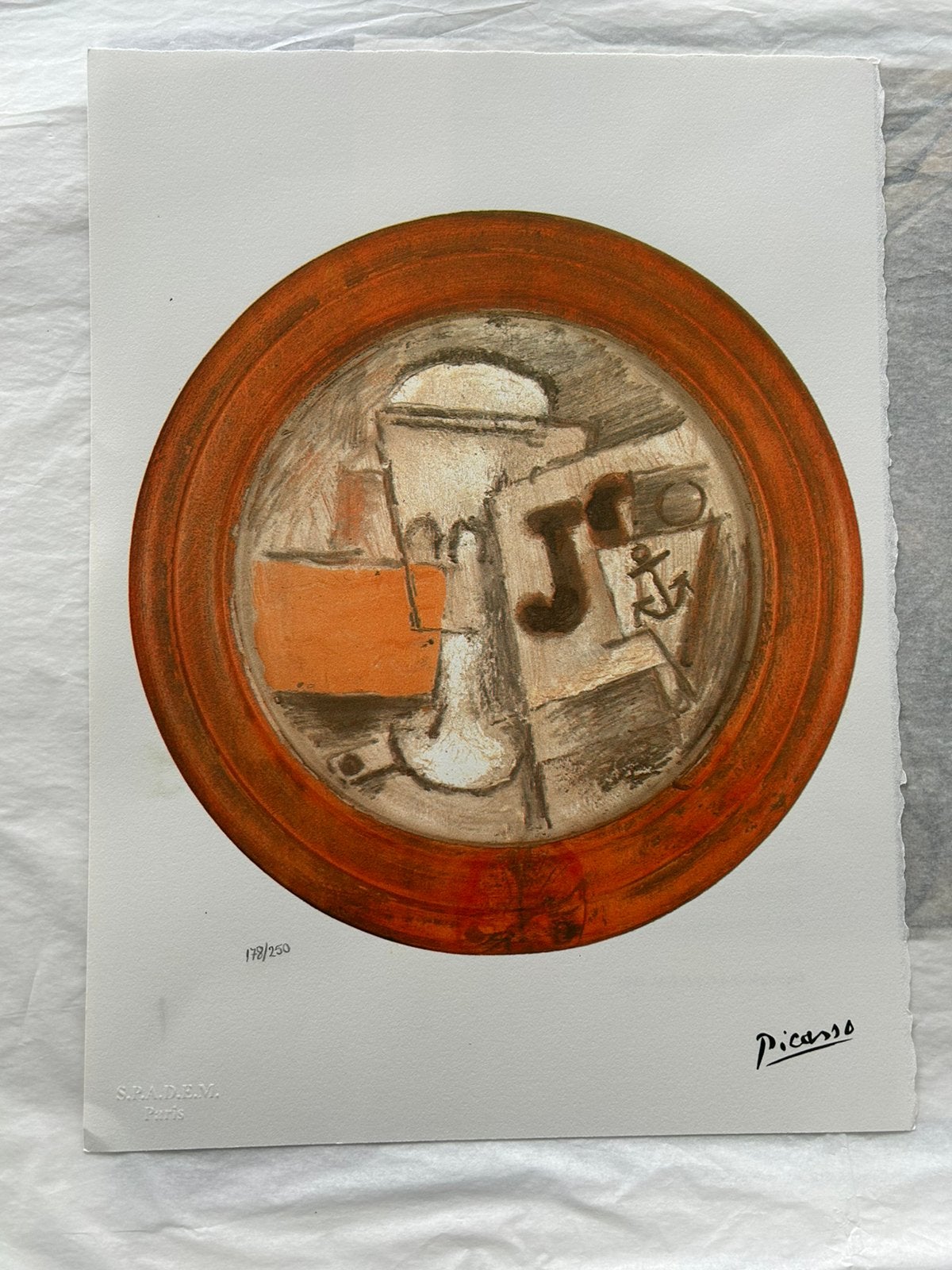 Mooie Litho Picasso beperkte oplage, Antiek en Kunst, Ophalen, Papier