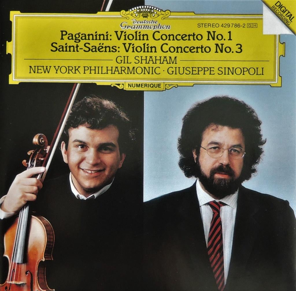 Vioolconcerti Paganini 1 en Saint-Saëns 3 - Shaham/ Sinopoli, Enlèvement ou Envoi, Comme neuf, Orchestre ou Ballet