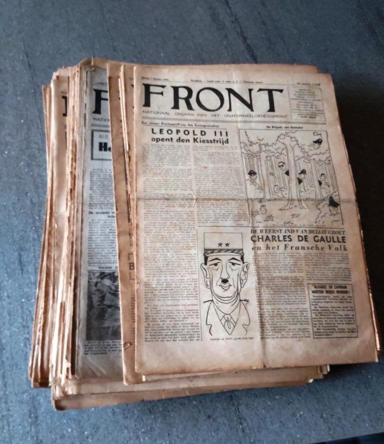 Front Partizaan Verzet Weerstand Max Wellen Legioen Krant, Envoi, 1940 à 1960, Journal