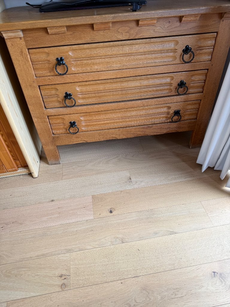 Meuble en chêne 3 tiroirs, 3 ou 4 tiroirs, 25 à 50 cm, 100 à 150 cm, Enlèvement
