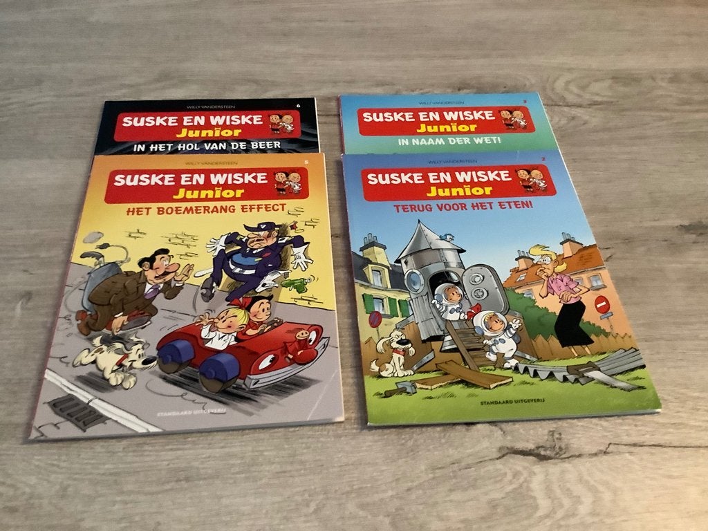 Suske en Wiske junior verschillende strips, Boeken, Meerdere stripboeken, Ophalen of Verzenden, Zo goed als nieuw, Willy vandersteen