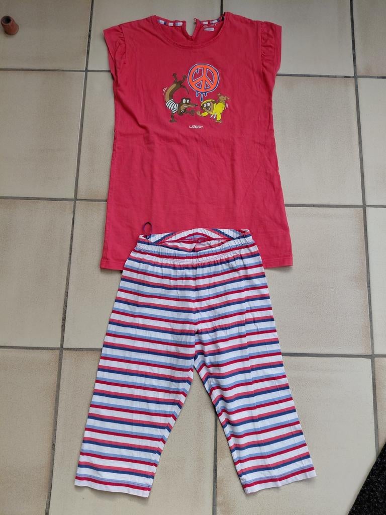 Pyjama Woody 128, Kinderen en Baby's, Kinderkleding | Maat 128, Ophalen of Verzenden, Woody, Meisje, Nacht- of Onderkleding
