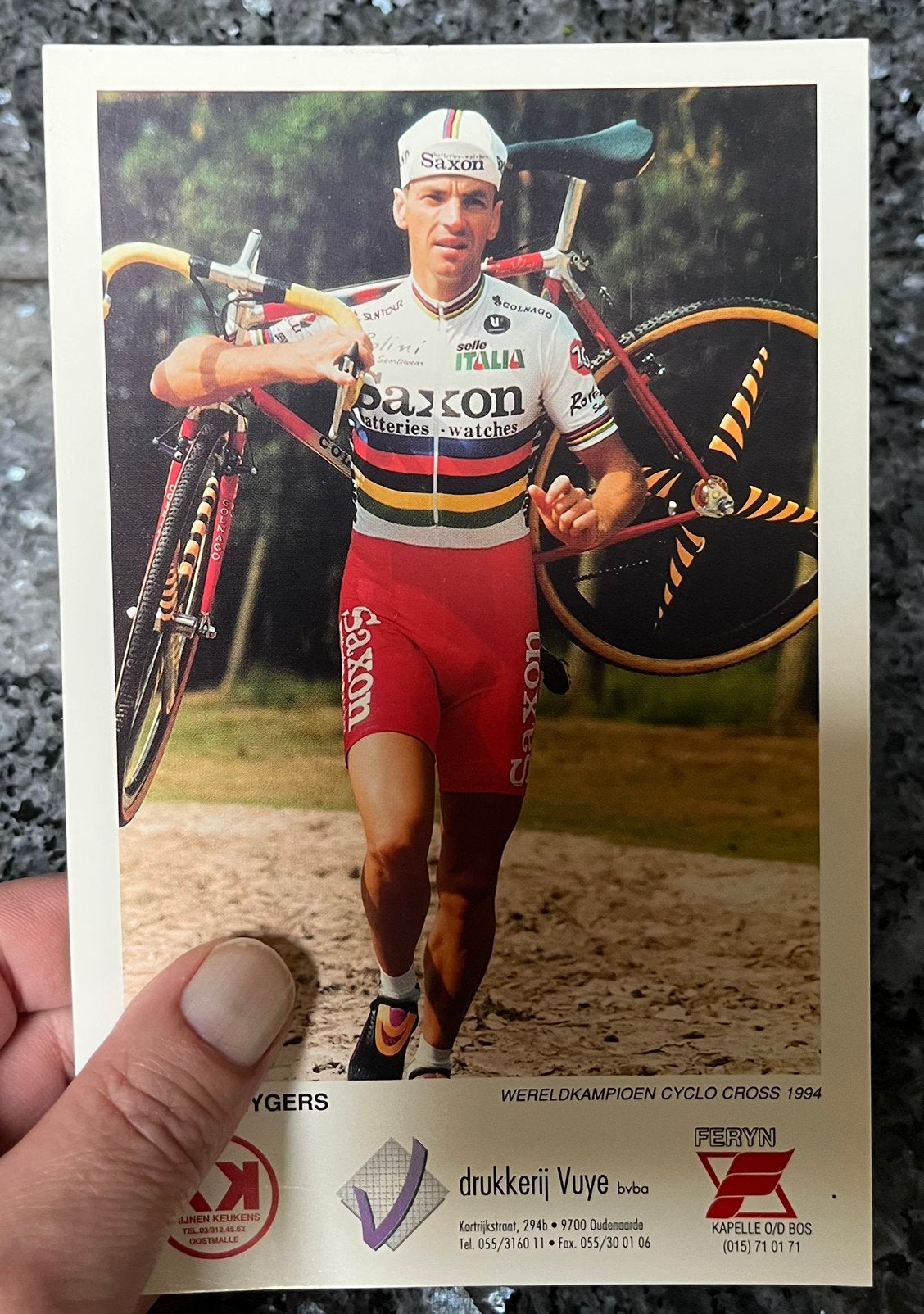 Wielrennen Paul Herygers wereldkampioen, Ophalen, Zo goed als nieuw