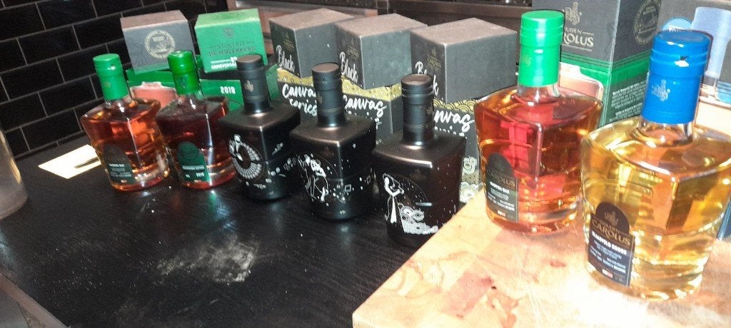 7 flessen gouden carolus whisky, Enlèvement, Neuf, Autres régions, Autres types
