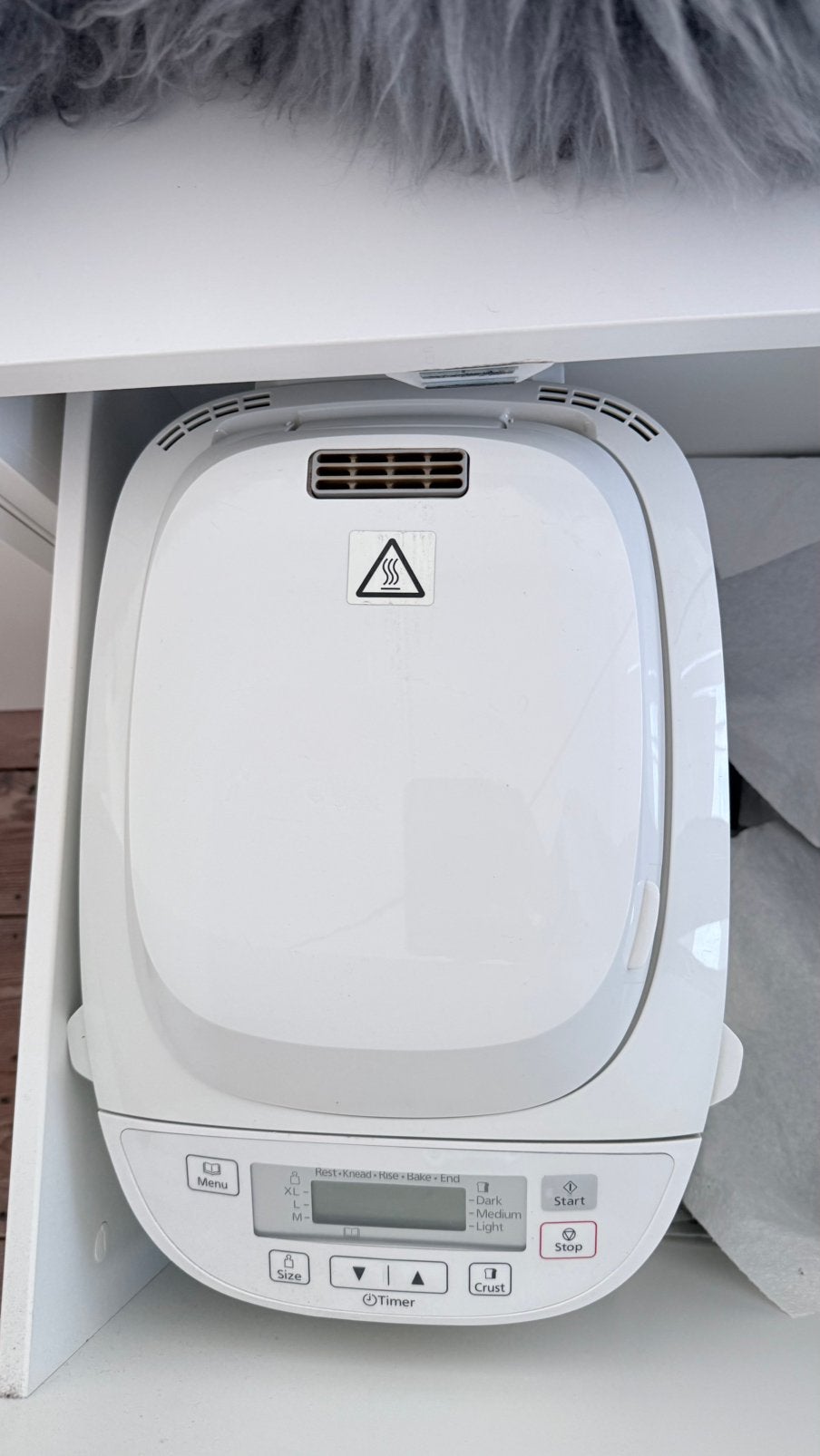 Panasonic broodbakmachine wit compleet als nieuw, Electroménager, Machines à pain, Enlèvement, Comme neuf