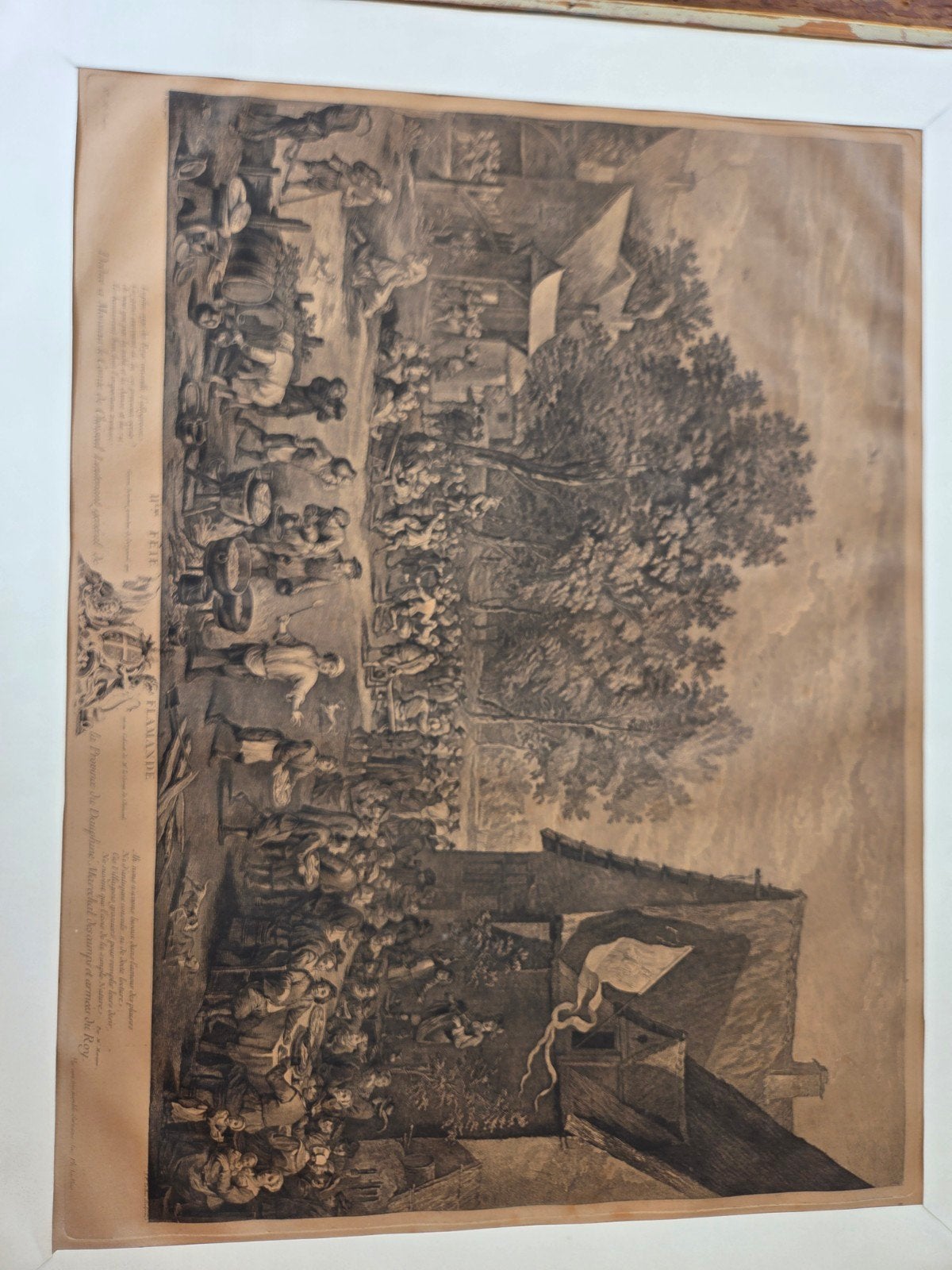 Prachtige antieke gravure naar David Teniers – Jacques-Phili, Antiek en Kunst, Kunst | Etsen en Gravures, Gravure, Ophalen
