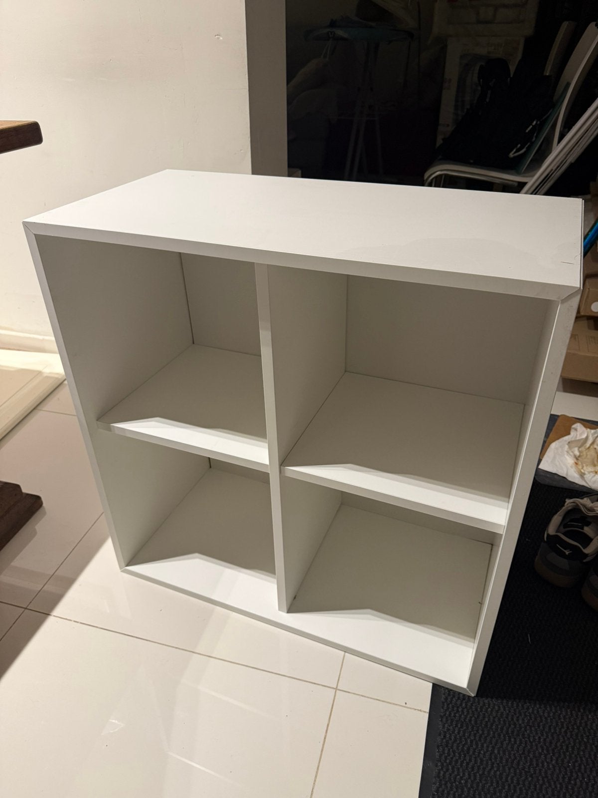 Bibliothèque/armoire de rangement blanche utilisée pendant 1, Enlèvement ou Envoi, Comme neuf