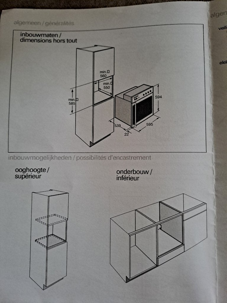 ATAG inbouwoven, Elektronische apparatuur, Ovens, Ophalen, Gebruikt, Oven, Hete lucht
