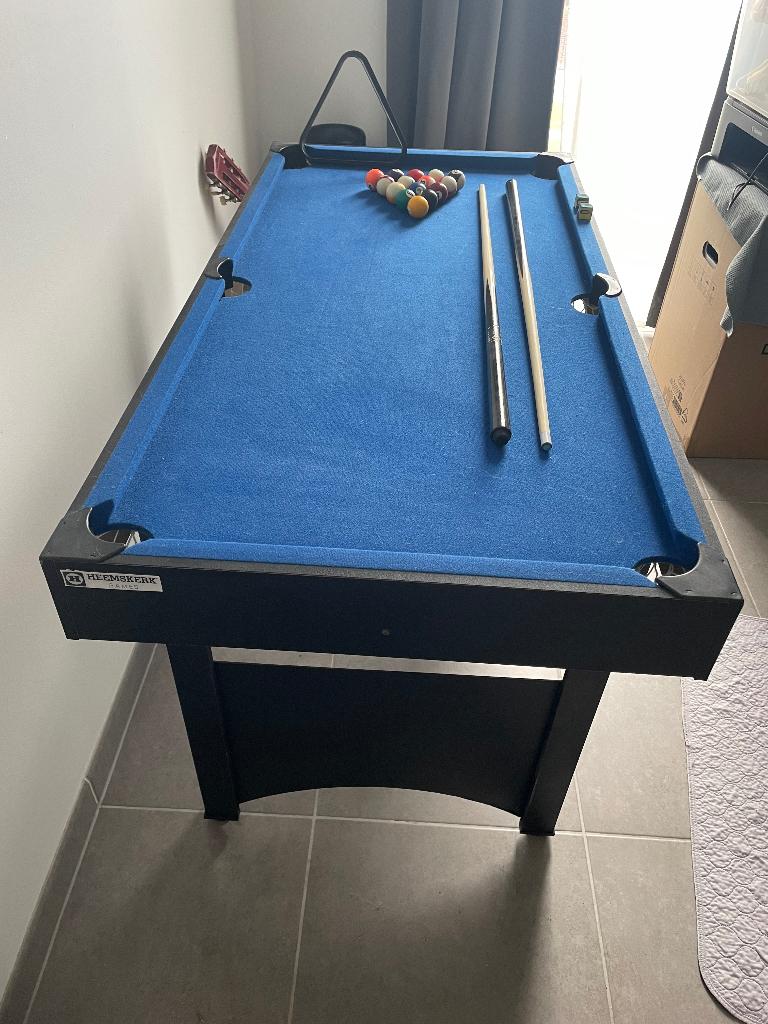 Gratis biljart tafel, Ophalen
