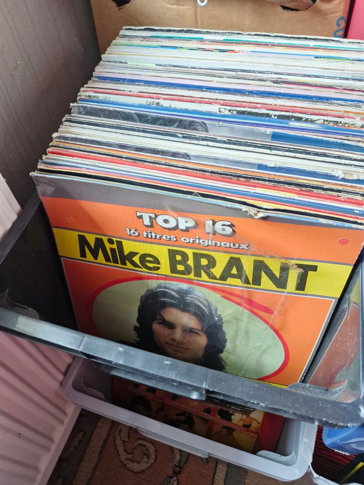 Lot vinyl 33t +-700 pieces, Enlèvement