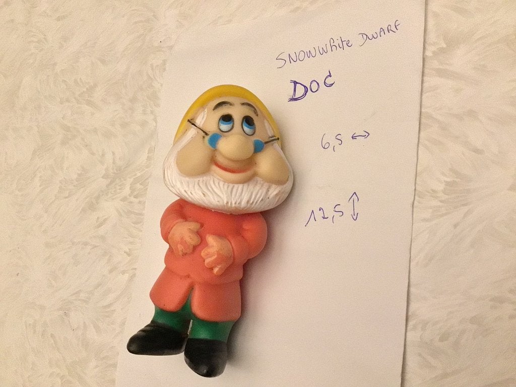 Dwerg Doc Sneeuwwitje Disney vintage figuur, Ophalen of Verzenden