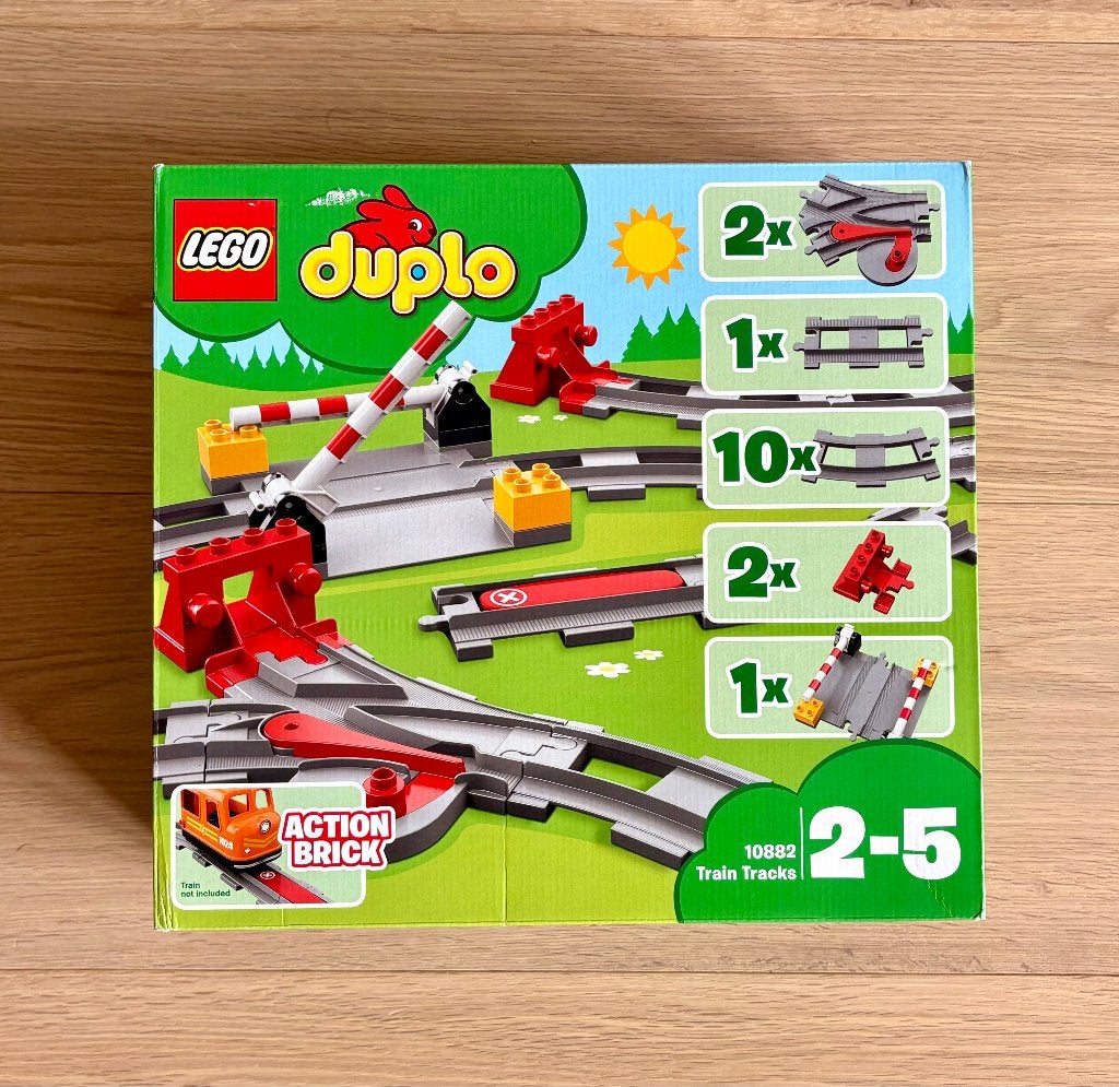 Lego Duplo 10882 Treinrails met wissels, Ophalen, Compleet, Zo goed als nieuw, Duplo