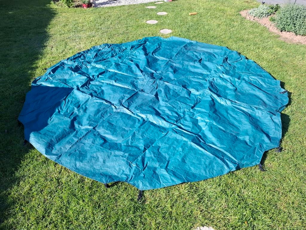 Trampoline afdekzeil, Ophalen, Zo goed als nieuw