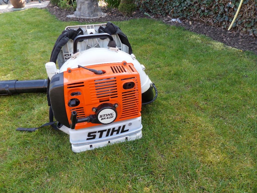 bladblazer van Stihl type BR420, Jardin & Terrasse, Souffleurs de feuilles, Utilisé, Porté à dos, Essence, Enlèvement