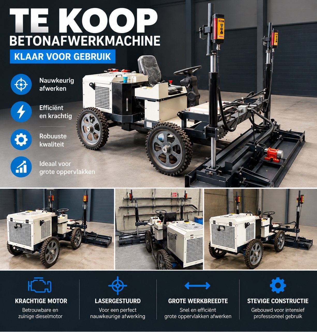 TE KOOP – LASER SCREED JB31-25, Ophalen, Zo goed als nieuw