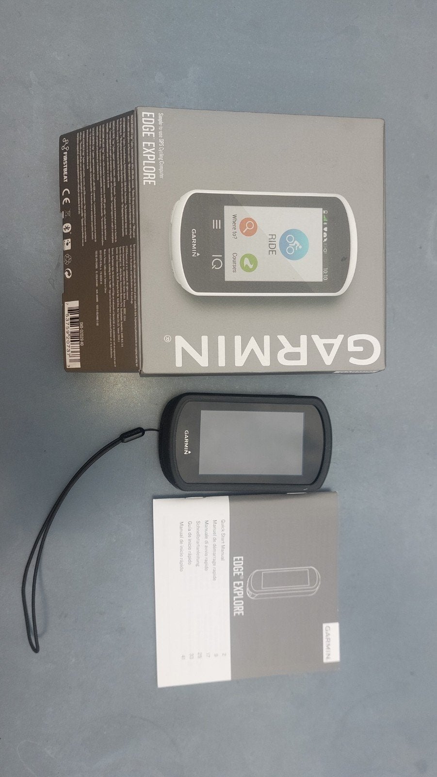 GPS Garmin edge explore wit met beschermhoesje, Fietsen en Brommers, Fietsaccessoires | Fietscomputers, Ophalen, Gebruikt