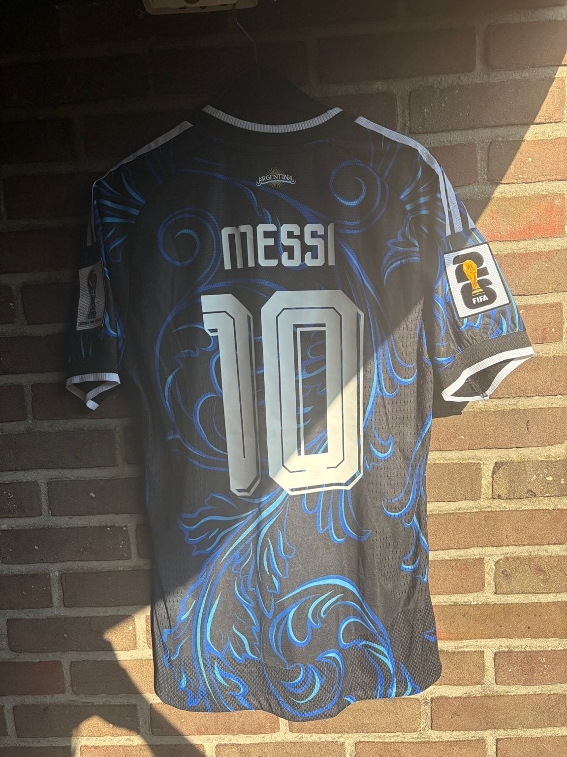 Messi Argentinie WK Tshirt Maat m, Ophalen of Verzenden, Zo goed als nieuw, Maat 48/50 (M)
