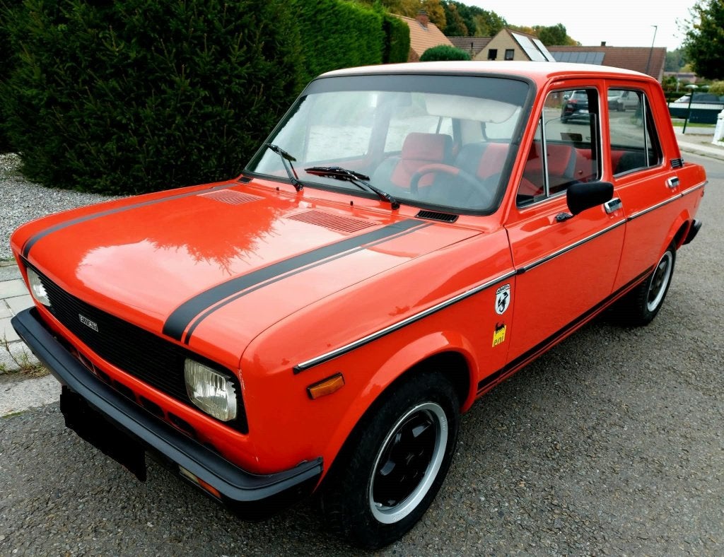 FIAT 128 C L - LOOK ABARTH, Rouge, Achat, 4 portes, Boîte manuelle