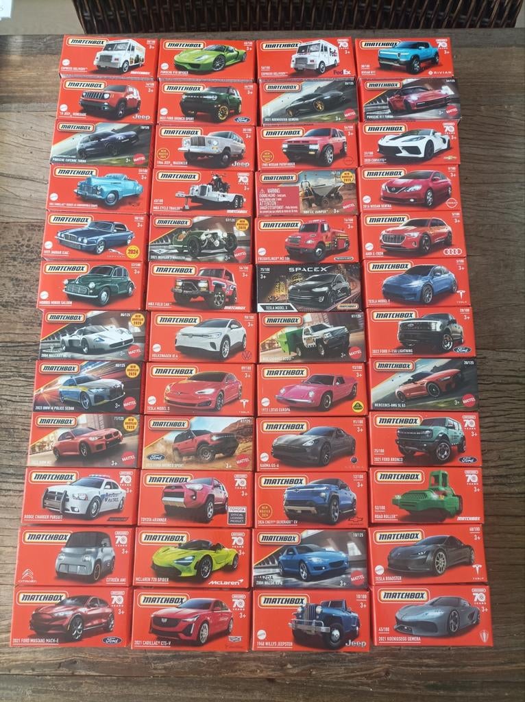 Matchbox power grabs, 48 verschillende, nooit geopend. Lot2, Ophalen of Verzenden