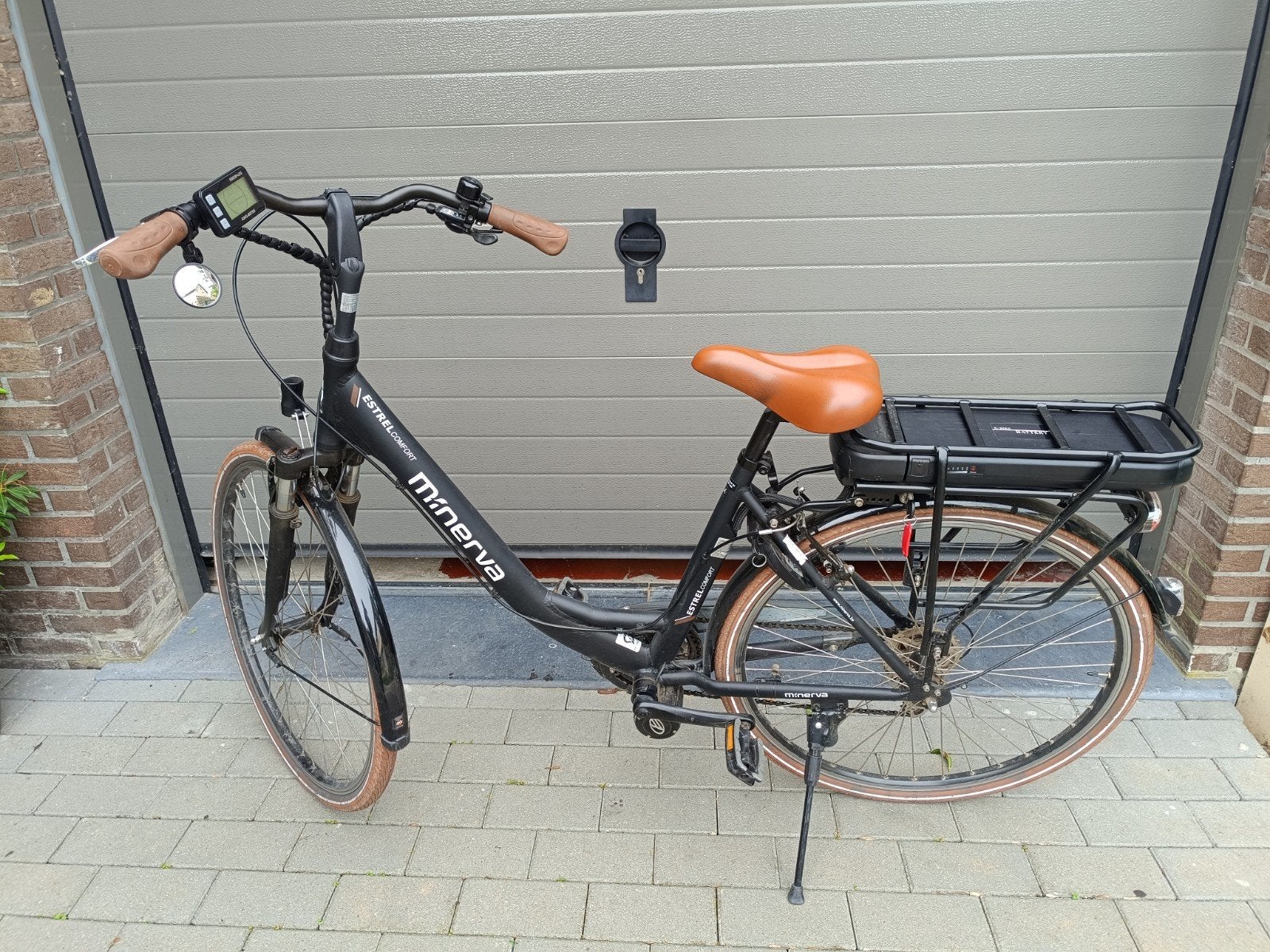 Medium Elektrische damesfiets Minerva Estrel comfort, Fietsen en Brommers, Elektrische fietsen, Ophalen, Gebruikt, Overige merken