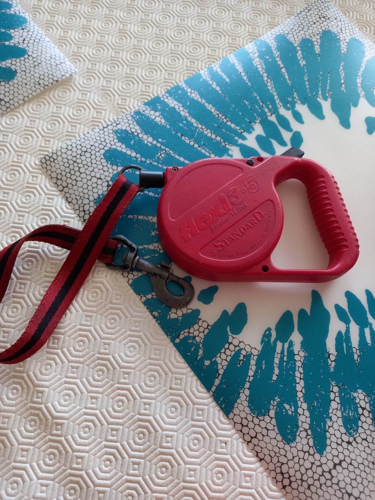 ruban adhésif Flexi Line 3 à 5 mètres rouge, Animaux & Accessoires, Enlèvement ou Envoi, Accessoires pour laisse pour chien