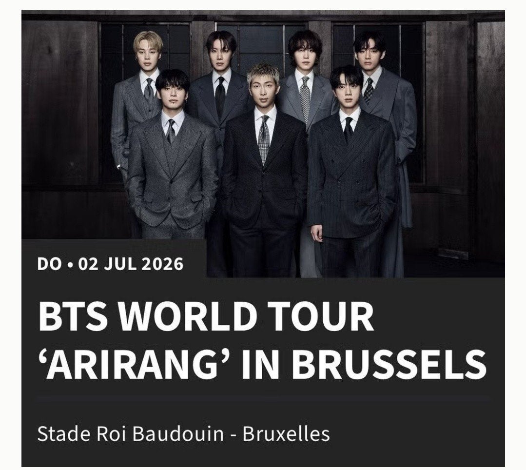 1 billet de concert BTS Bruxelles 02/07/2026, Tickets & Billets