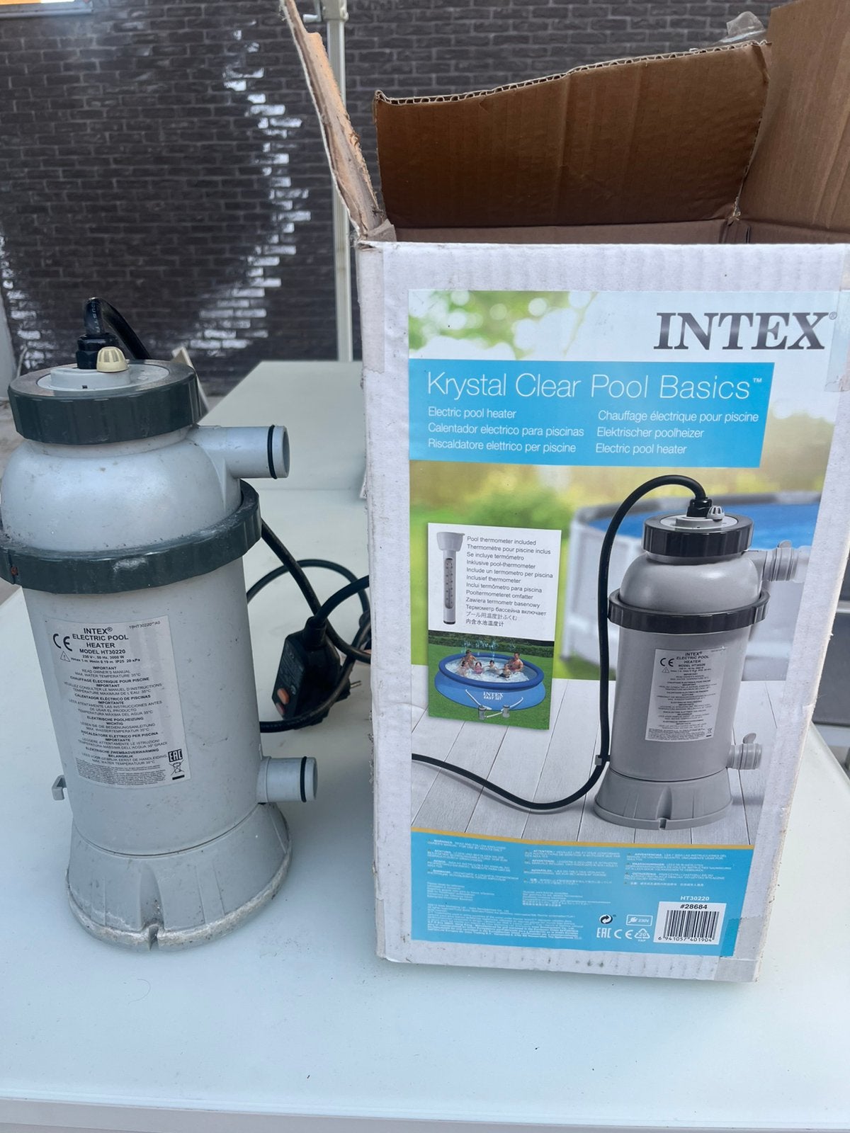 Intex electrische verwarmer, Tuin en Terras, Ophalen, Gebruikt, Verwarming