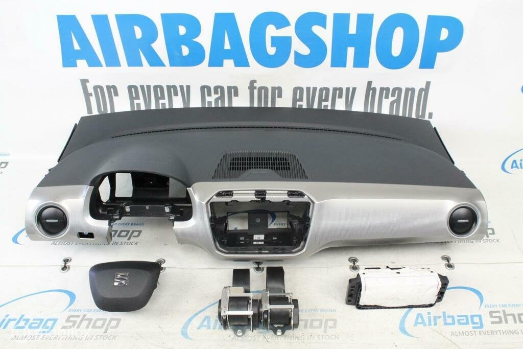 Airbag kit Tableau de bord noir/argent Seat MII facelift, Enlèvement ou Envoi, Utilisé