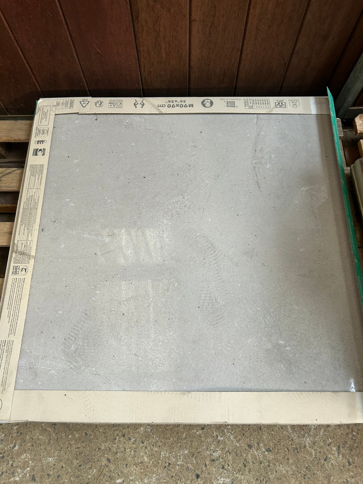 4,86m2 (6 carrelages) 90x90cm Casalgrande Padana rectifié, Enlèvement, Comme neuf