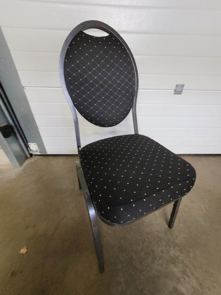 Stapelstoelen zwart/goud, Maison & Meubles, Chaises, Enlèvement, Comme neuf, Noir