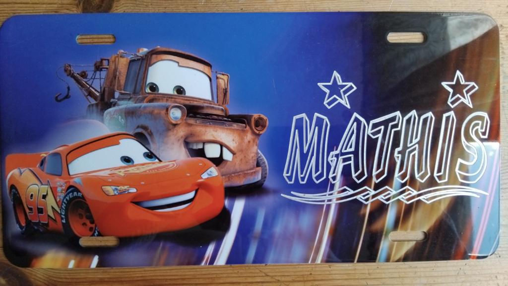 Plaque métallique pour garçon avec la mention MATHIS, Enlèvement ou Envoi, Neuf, Décoration murale