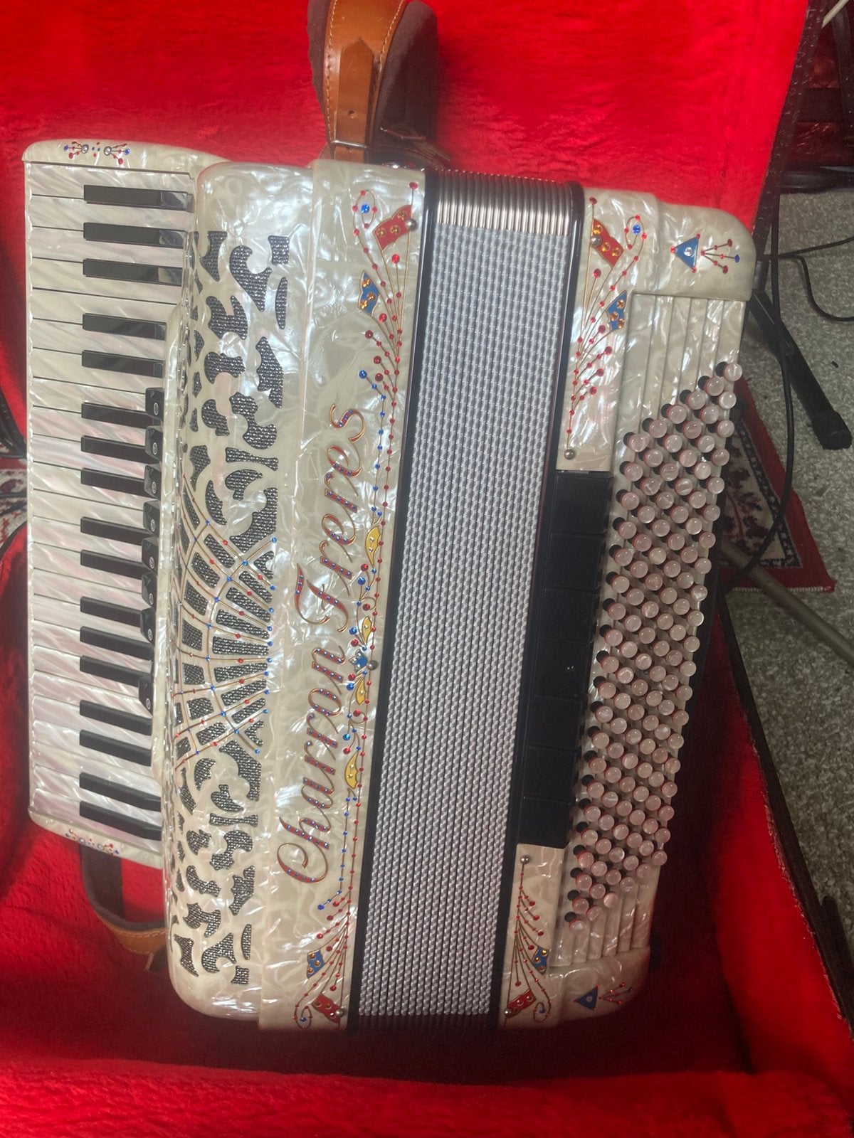 Professionele Charron Freres met Midi!, Musique & Instruments, Accordéons, Enlèvement ou Envoi, Comme neuf