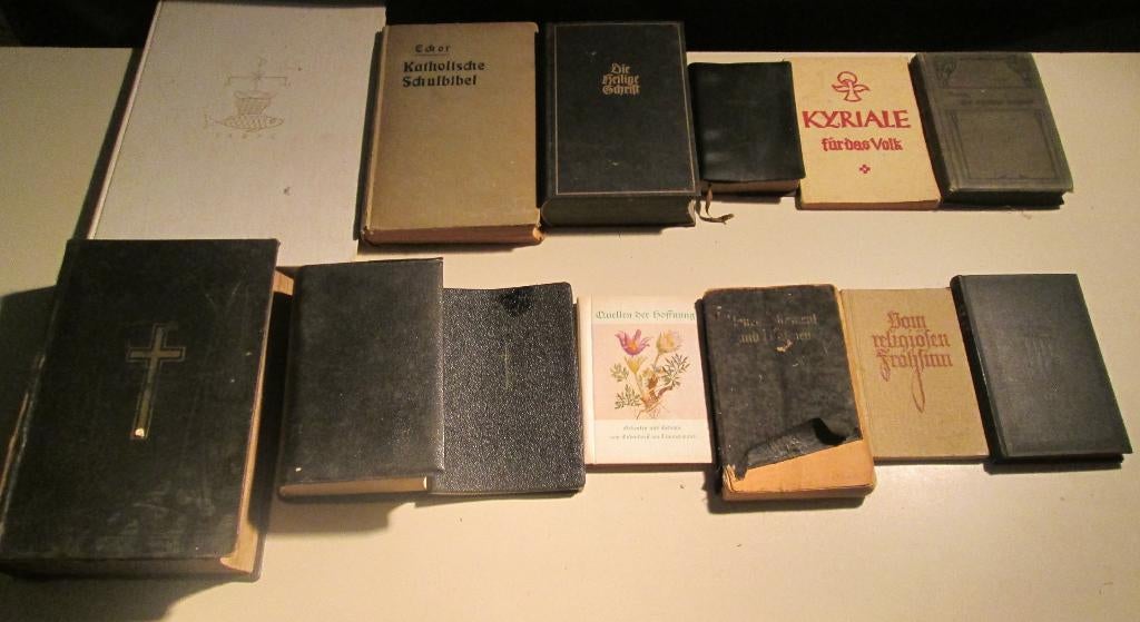 13 livres religieux anciens en langue allemande, Livres, Religion & Théologie, Utilisé, Enlèvement ou Envoi