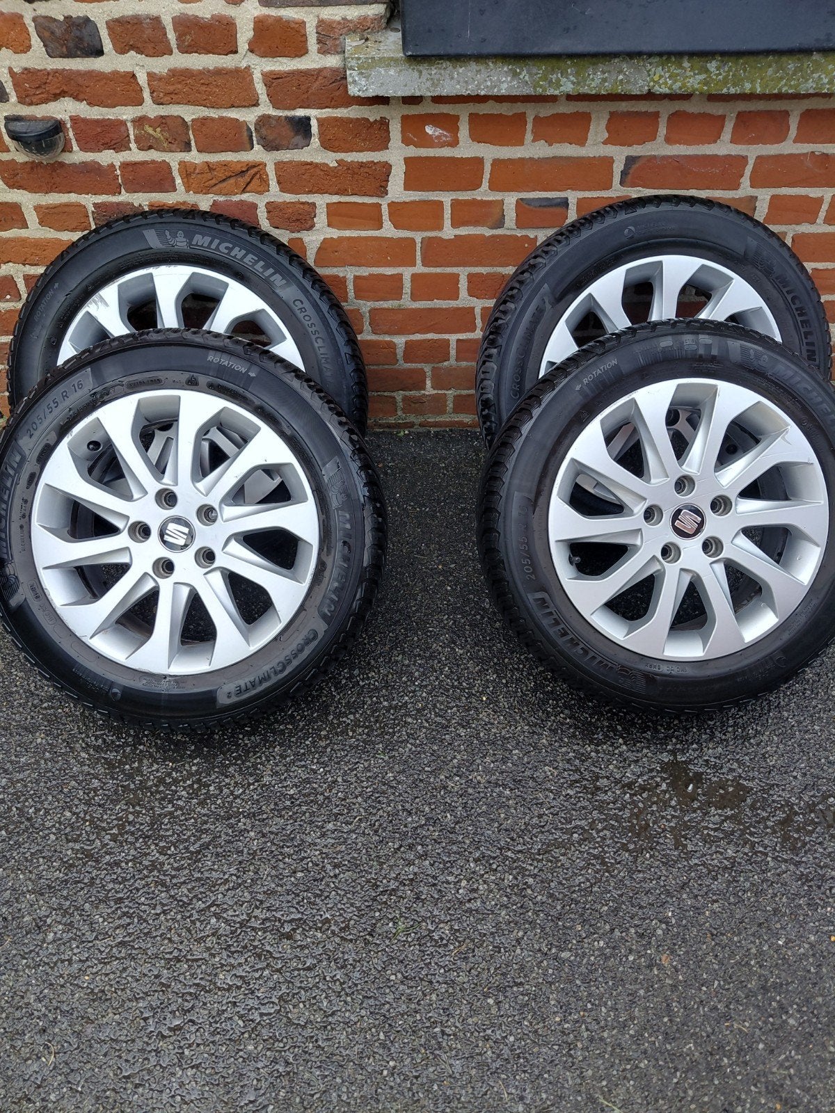 velgen met banden, Auto-onderdelen, Banden en Velgen, Ophalen, Gebruikt, 16 inch, 205 mm
