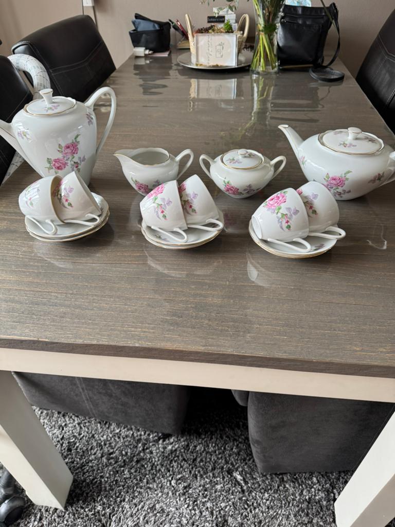 Supermooi thee/koffie servies van M-Z Czechoslovakia, Antiek en Kunst, Ophalen