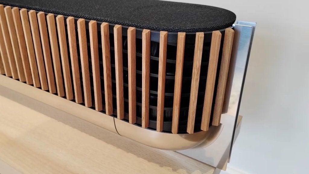Bang & Olufsen Beosound Theatre 55 Alu/Eik Dolby Atmos - B&O, Info@bang-olufsen.dk, Comme neuf, Enlèvement, Bluetooth