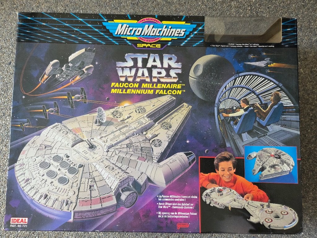 Micro Machines Star Wars Millenium Falcon Galoob 1995, Enlèvement ou Envoi, Utilisé, Figurine