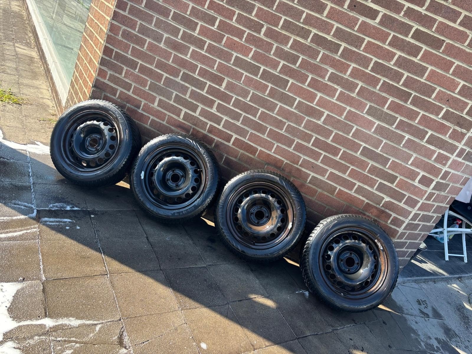 Lot de 4 jante Citroen,Peugeot,Opel + pneu hiver (205/55R16), Neuf, Pneus et Jantes, Pneus hiver, 16 pouces