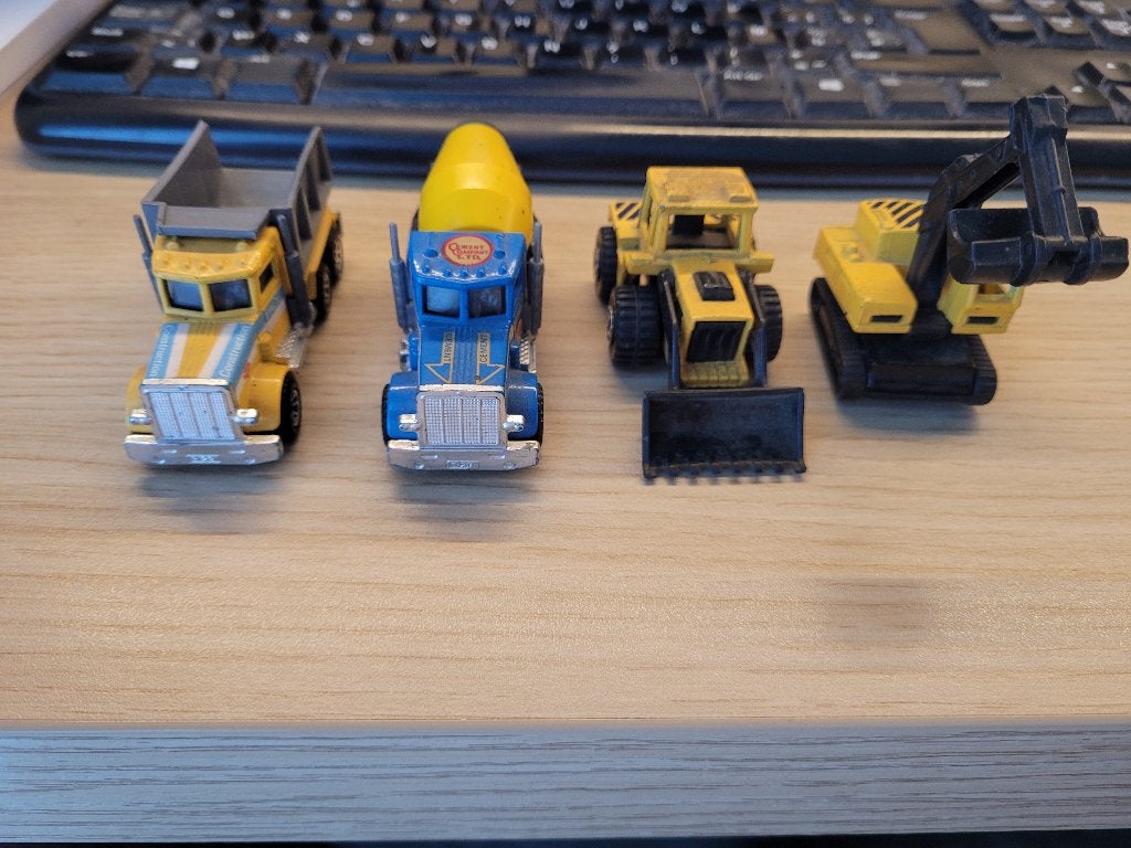 Matchbox Construction Vehicle Lot (1981–1983), Hobby & Loisirs créatifs, Voitures miniatures | 1:43, Utilisé, Matchbox, Envoi