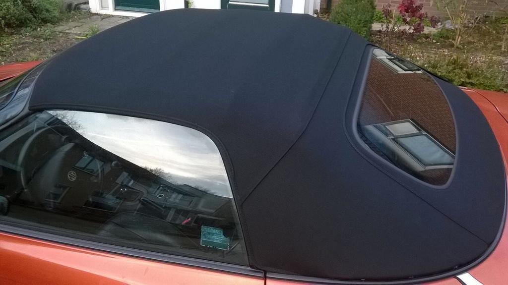 Mg F mgf mg tf mgtf zwarte softtop + glazenruit opgebouwd op, -, -, Nieuw, Ophalen of Verzenden