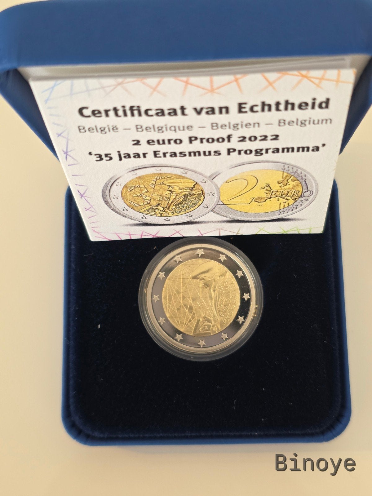 2€ Belgique 2022 Proof – 35 ans Erasmus, Timbres & Monnaies, Monnaies | Europe | Monnaies euro, Enlèvement ou Envoi, Belgique